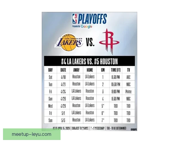 NBA火箭最新赛程全面解析及关键对决展望